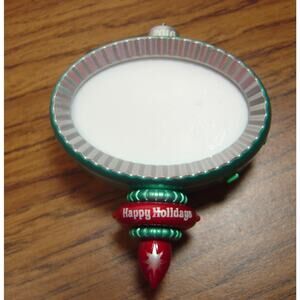 HALLMARK ORNAMENT-HAPPY HOLIDAYS MAGIC RECORDABLE PHOTO HOLDER-2016-NO BOX